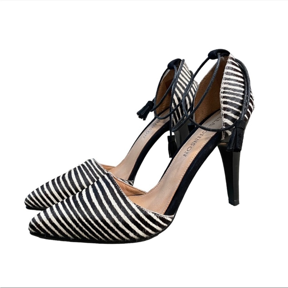 Ulla Johnson Kiki D’orsey zebra sandals/ heels 41